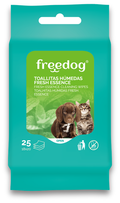 FREEDOG TOALLITAS HÚMEDAS PARA PERRO CON ALOE VERA