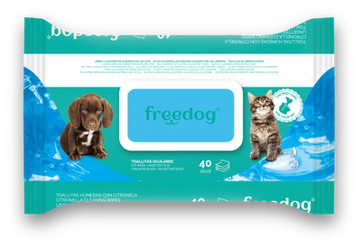 FREEDOG TOALLITAS HÚMEDAS OCULARES PARA PERRO