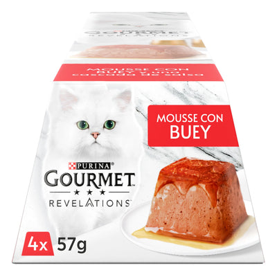 PURINA GOURMET REVELATIONS MOUSSE TERNERA PARA GATOS CAJA