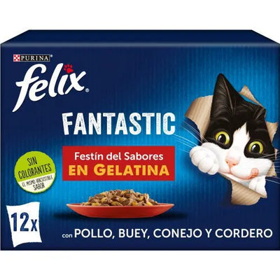 PURINA FELIX PARA GATO FESTÍN DE CARNES MULTIPACK