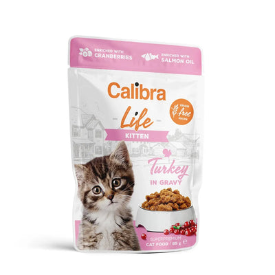 CALIBRA CAT LIFE COMIDA HÚMEDA PARA GATITOS PAVO