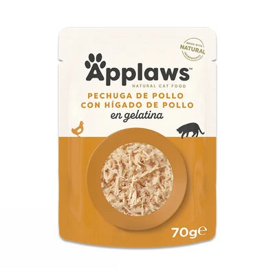 APPLAWS COMIDA HÚMEDA PARA GATO HÍGADO Y POLLO