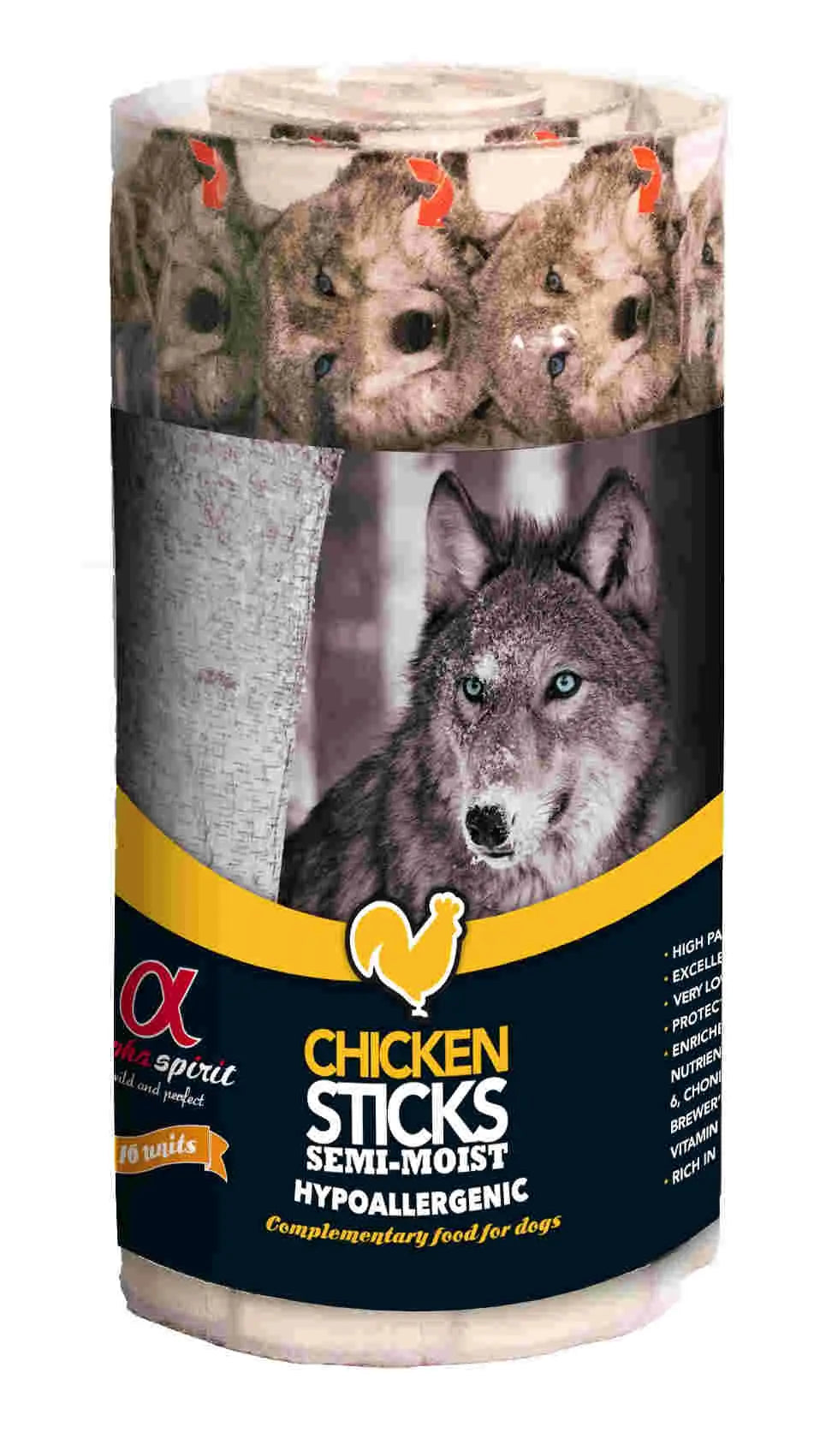 ALPHA SPIRIT SNACK PARA PERRO POLLO