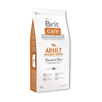 BRIT CARE ADULT MEDIUM BREED CORDERO ARROZ PIENSO PARA PERRO