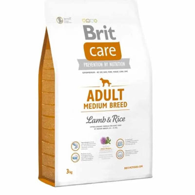 BRIT CARE ADULT MEDIUM BREED CORDERO ARROZ PIENSO PARA PERRO