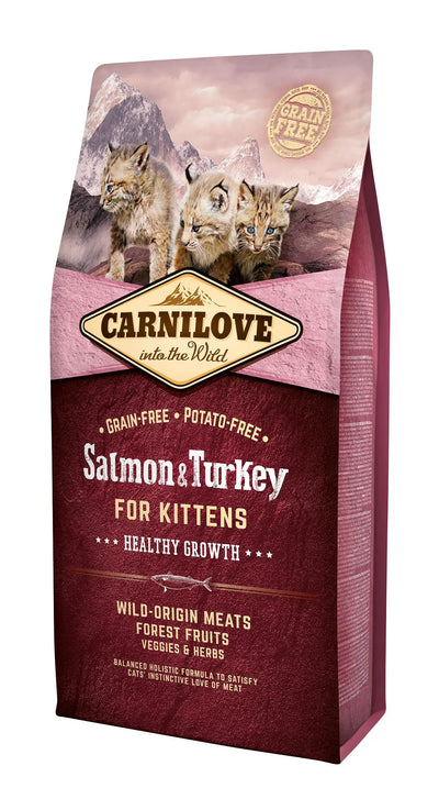 CARNILOVE FELINE KITEN PIENSO DE SALMÓN Y PAVO