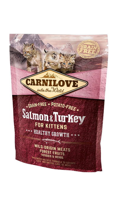 CARNILOVE FELINE KITEN PIENSO DE SALMÓN Y PAVO