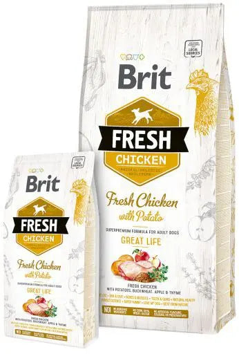 BRIT Fresh Perro Adulto Great Life Pollo con patata