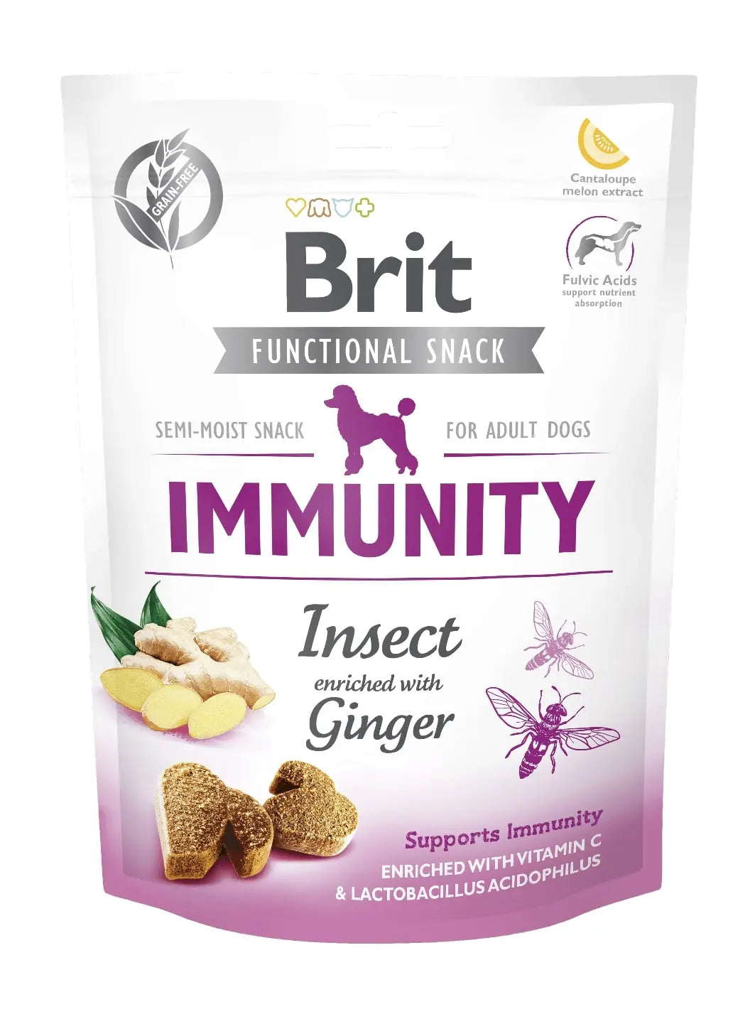 BRIT CARE SNACK FUNCIONAL INMUNIDAD DE ISECTOS PARA PERRO