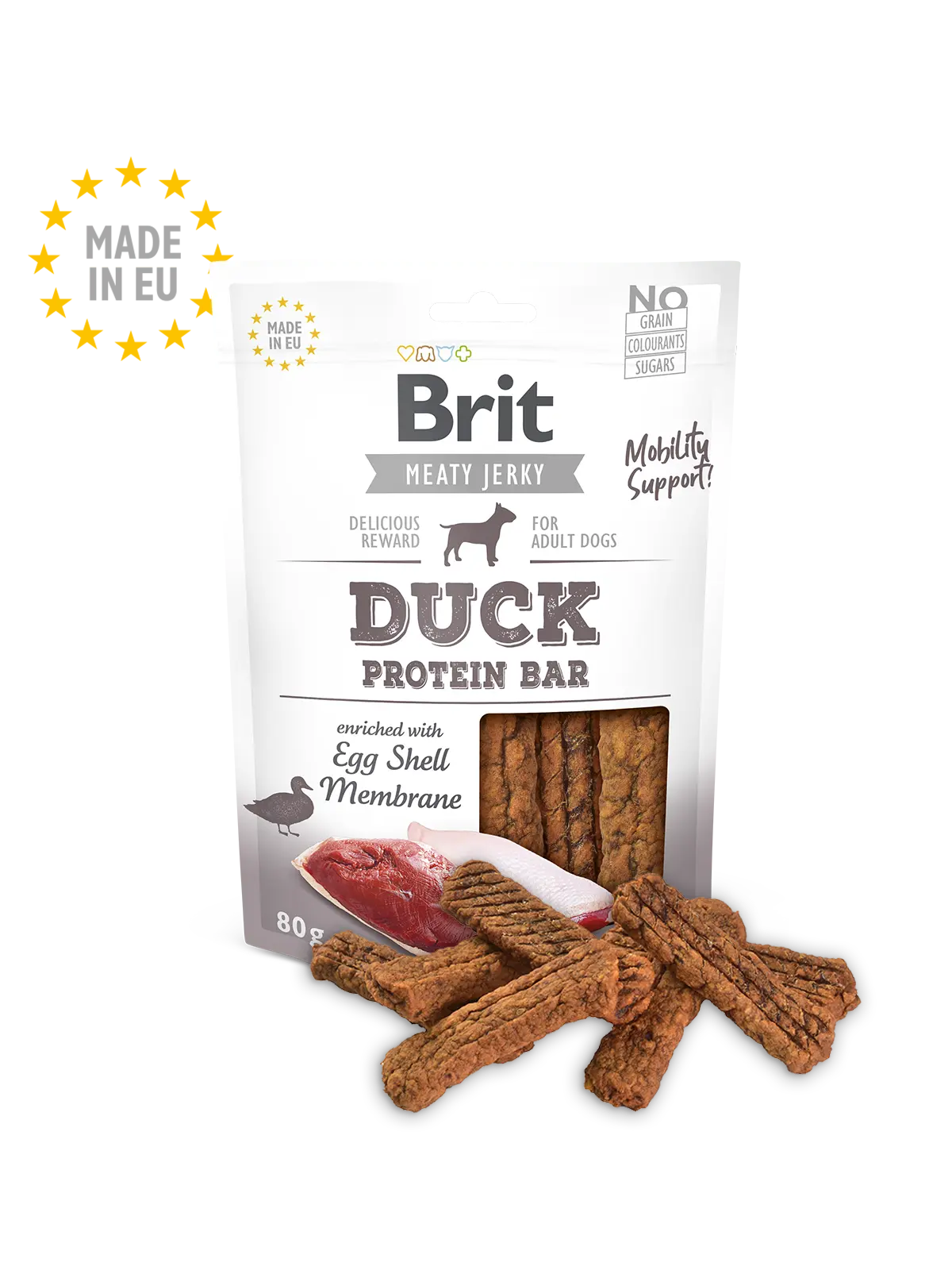 BRIT Meaty Jearky Snack Proteína para Perro Adulto Pato