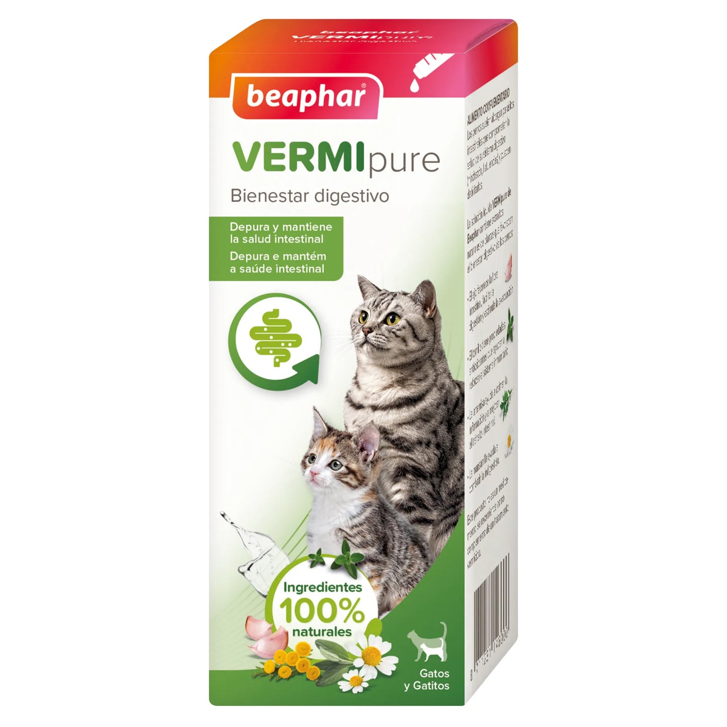 BEAPHAR VERMIPURE SOLUCION LIQUIDA NATURAL GATOS Y GATITOS