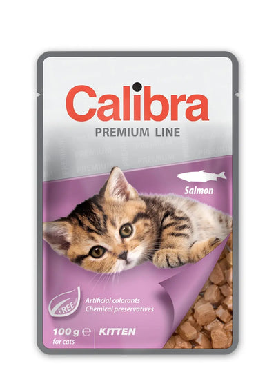 CALIBRA CAT COMIDA HÚMEDA PARA GATITOS DE SALMÓN