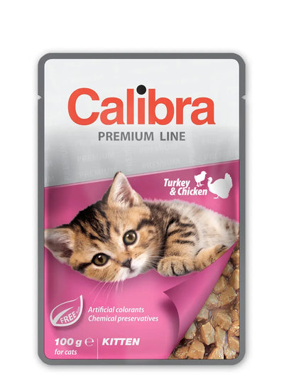 CALIBRA CAT COMIDA HÚMEDA PARA GATITOS DE PAVO Y POLLO