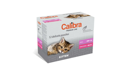 CALIBRA CAT COMIDA HÚMEDA PARA GATITOS DE SALMÓN