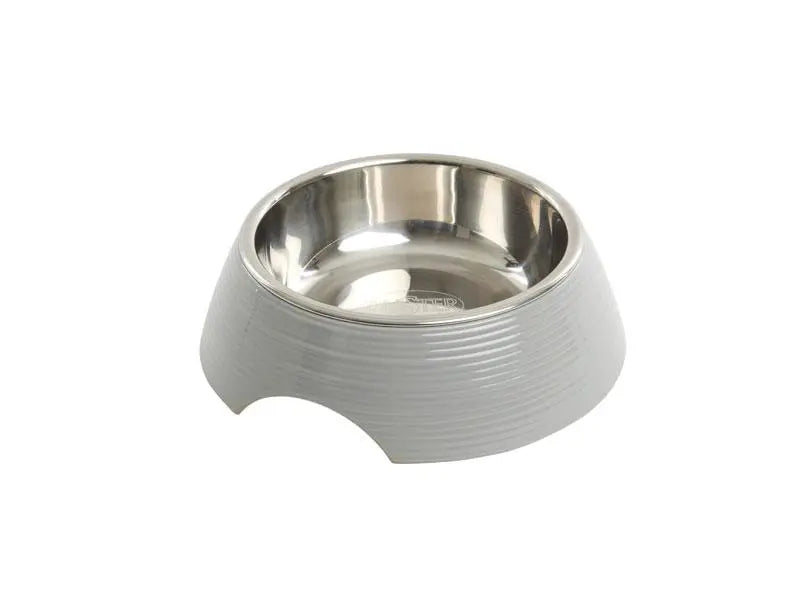 BUSTER BOWL MELAMINA BRILLO GRIS