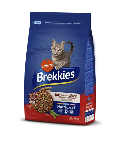 AFFINITY BREKKIES EXCEL PIENSO PARA GATO ADULTO DE BUEY