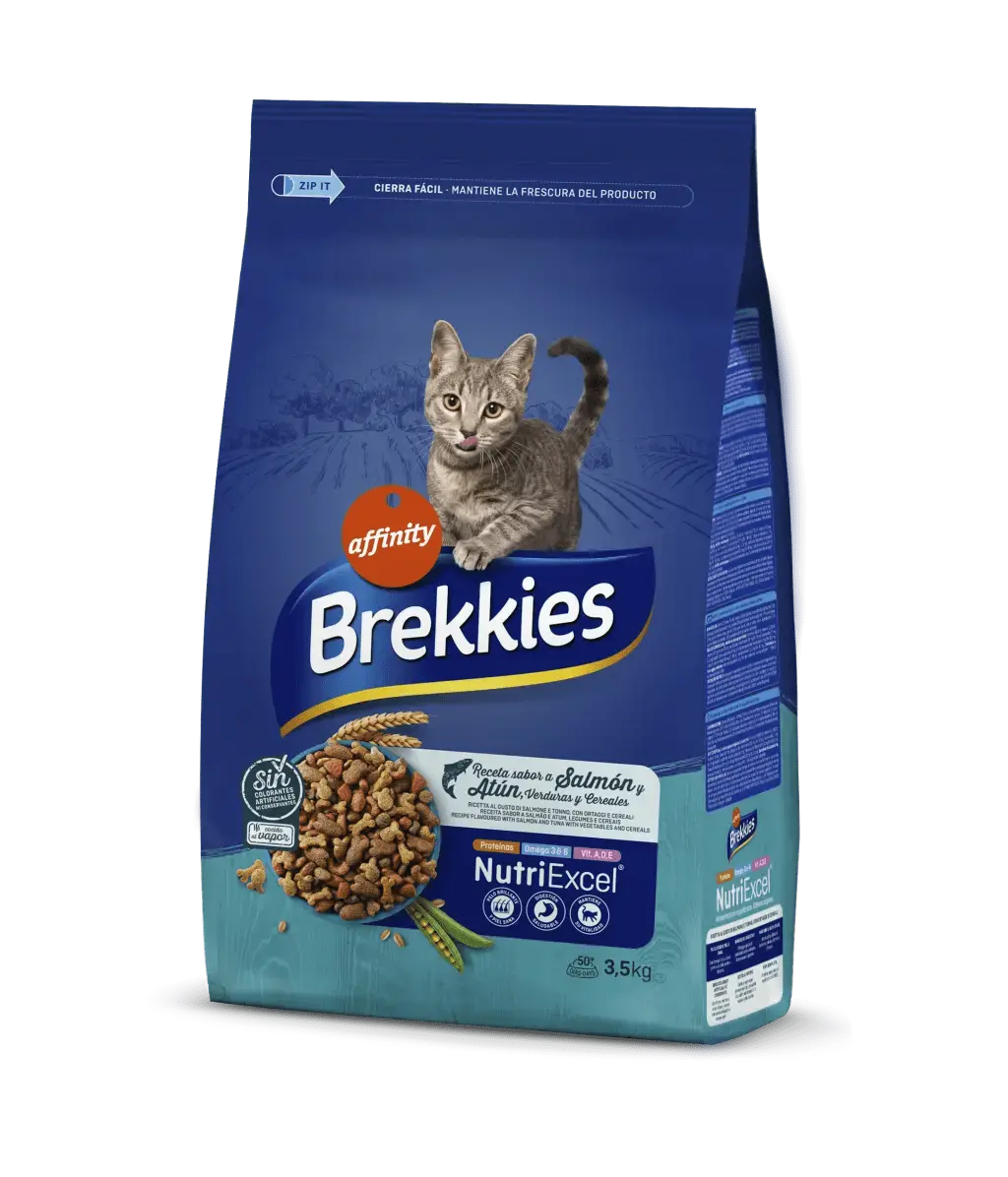 AFFINITY BREKKIES EXCEL FELINE PARA GATO ADULTO RECETA SALMÓN