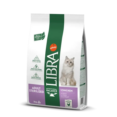 AFFINITY LIBRA FELINE PIENSO PARA GATO ADULTO ESTERILIZADO POLLO