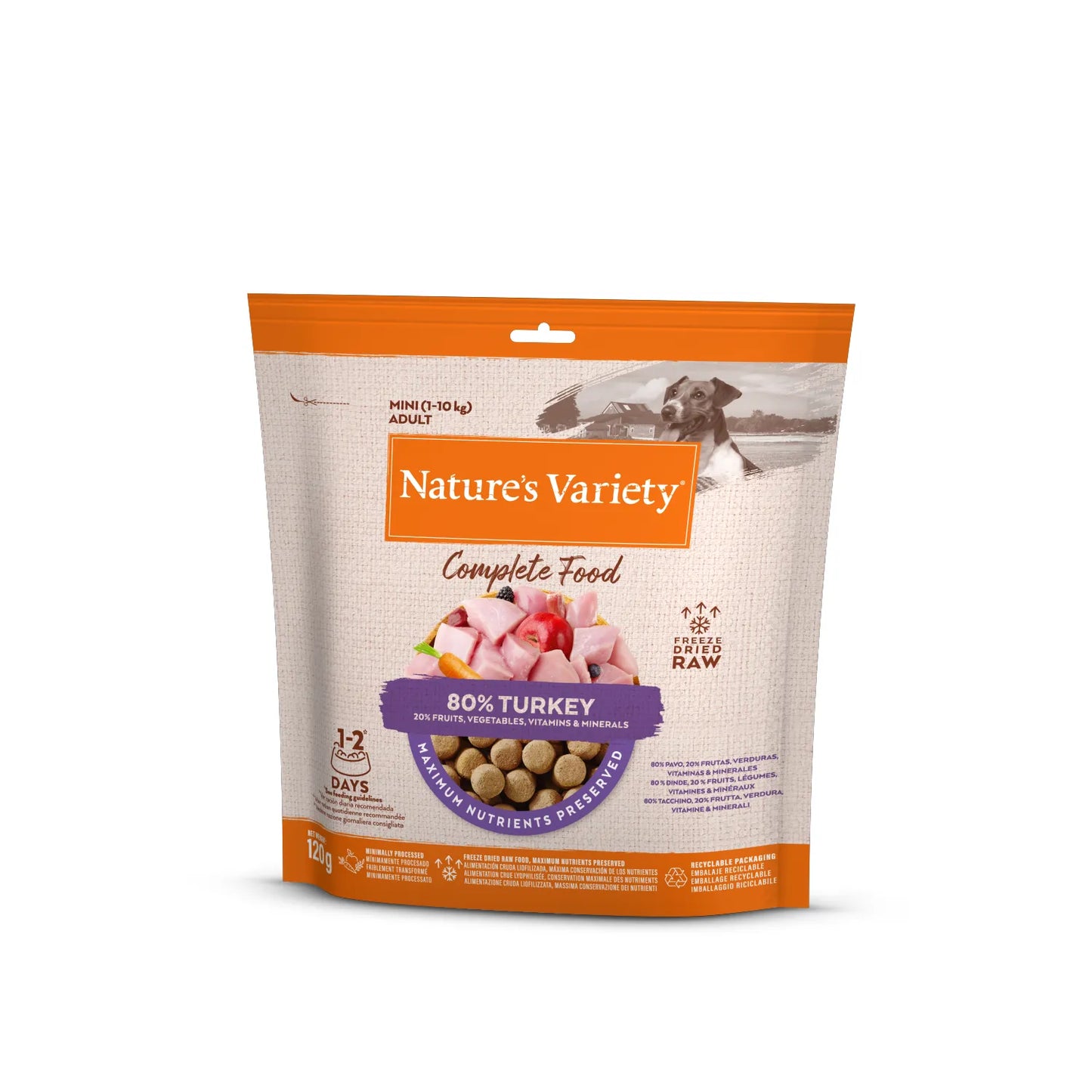 AFFINITY NATURE'S VARIETY Comida Natural Perro mini Pavo