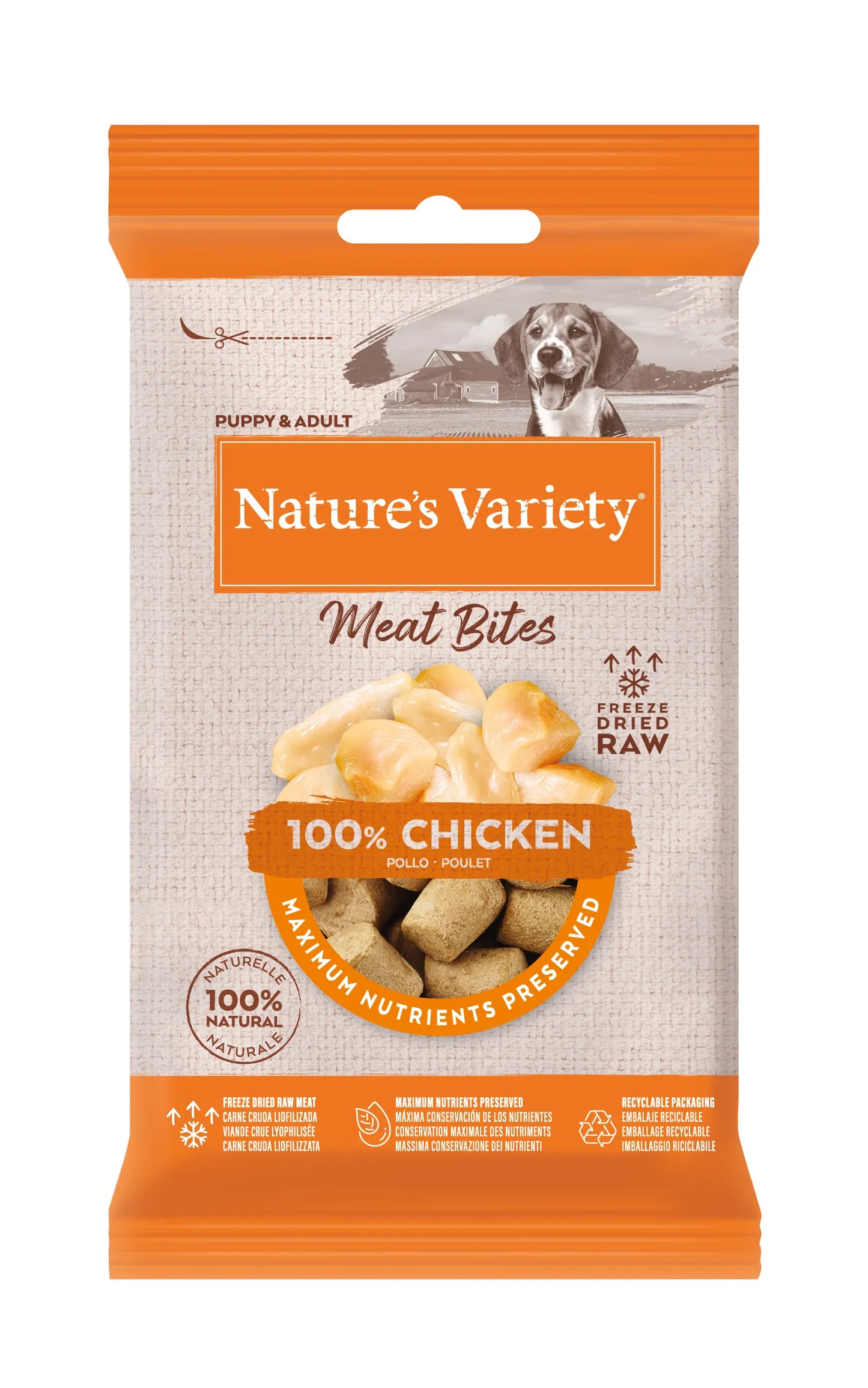 AFFINITY NATURE'S V ORIGINAL Snacks Naturales de Pollo para perro