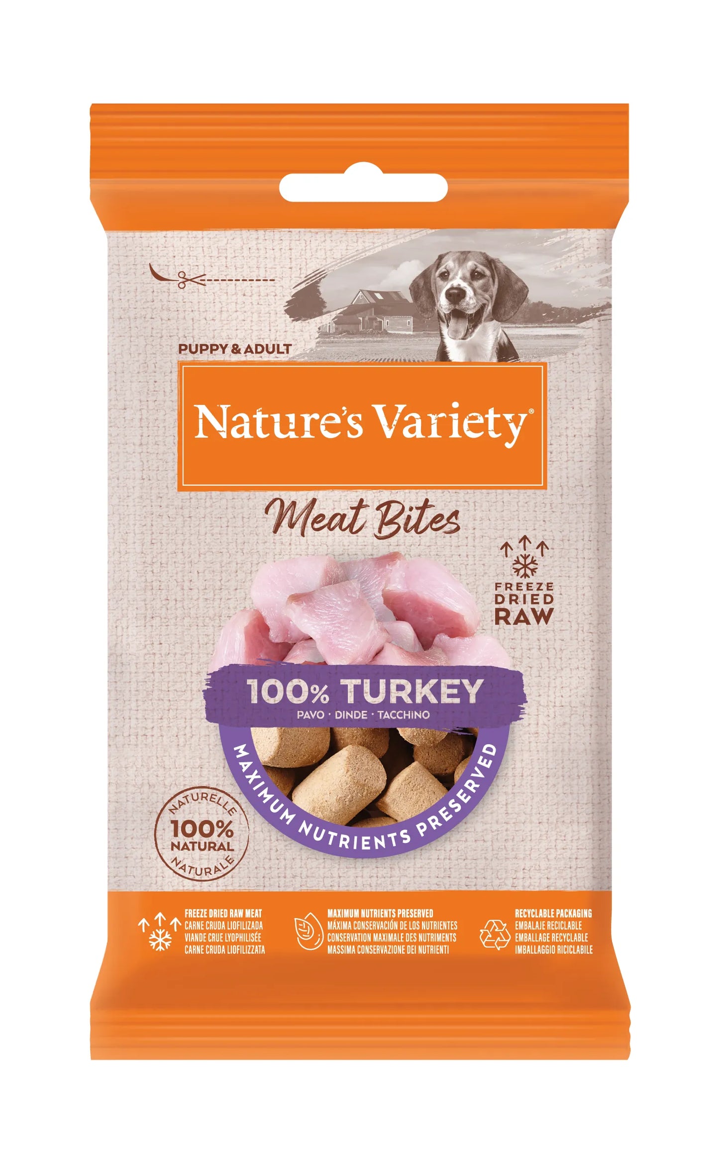 AFFINITY Nature's Variety Snacks Pavo para Perro