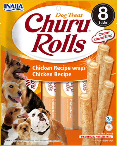 CHURU DOG ROLLS PARA PERRO ADULTO RECETA DE POLLO