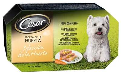 CESAR MULTIPACK SELECCIÓN DE LA HUERTA COMIDA HÚMEDA PERRO ADULTO