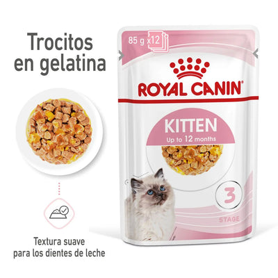 ROYAL CANIN COMIDA HÚMEDA PARA GATITO EN GELATINA