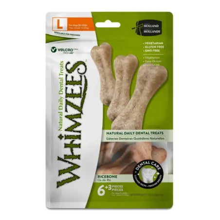 WHIMZEES RICEBONE SNACK DENTAL PARA PERRO