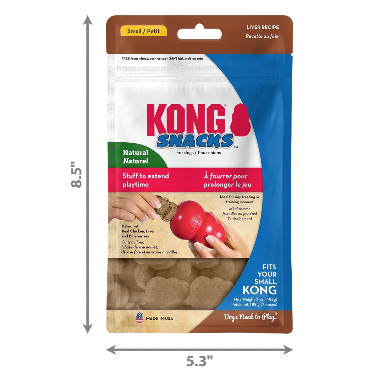 KONG STUFF'N SNACKS HÍGADO PARA PERRO